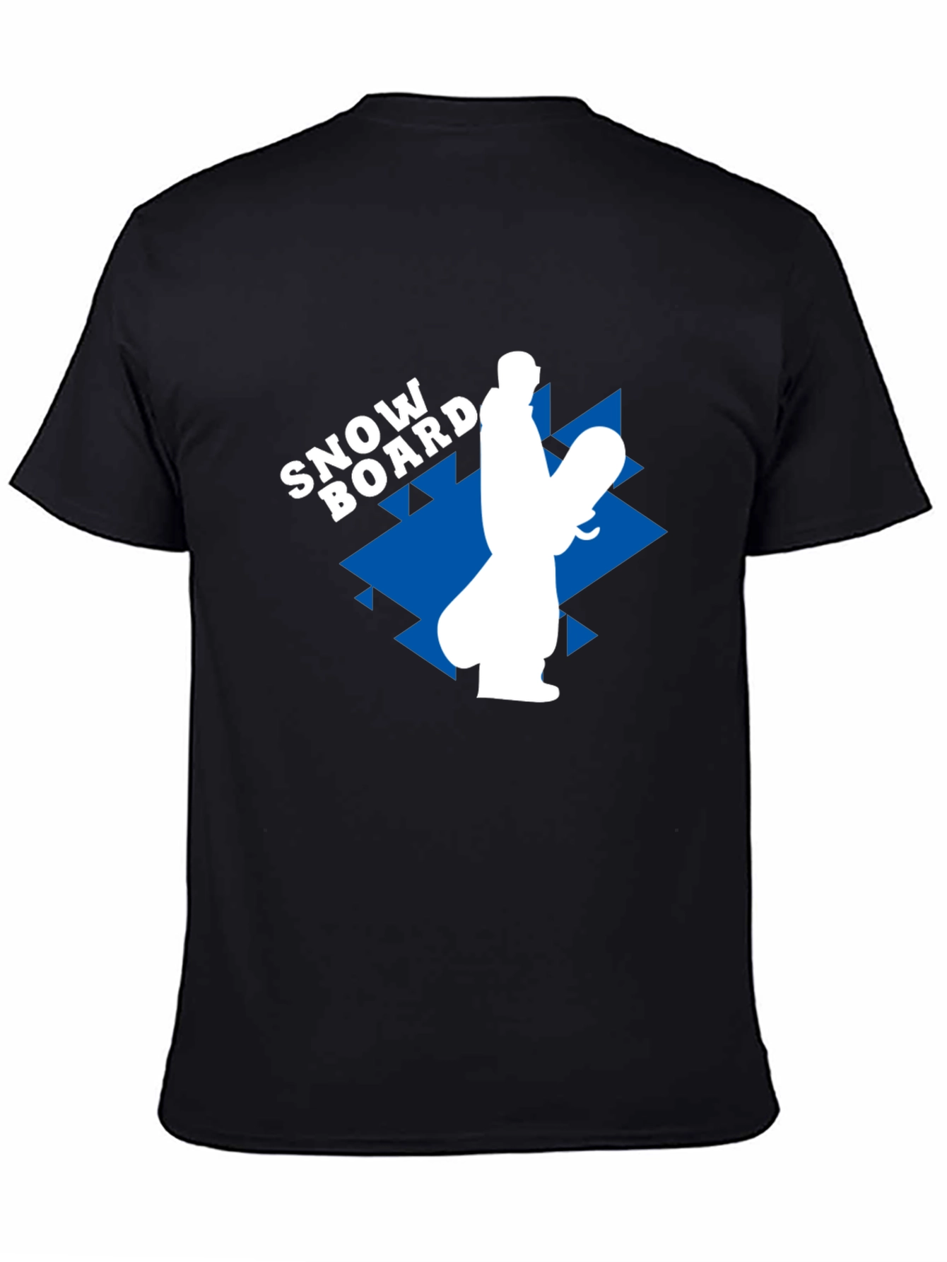 Snowboard Graphic Tee - Black Casual T-Shirt