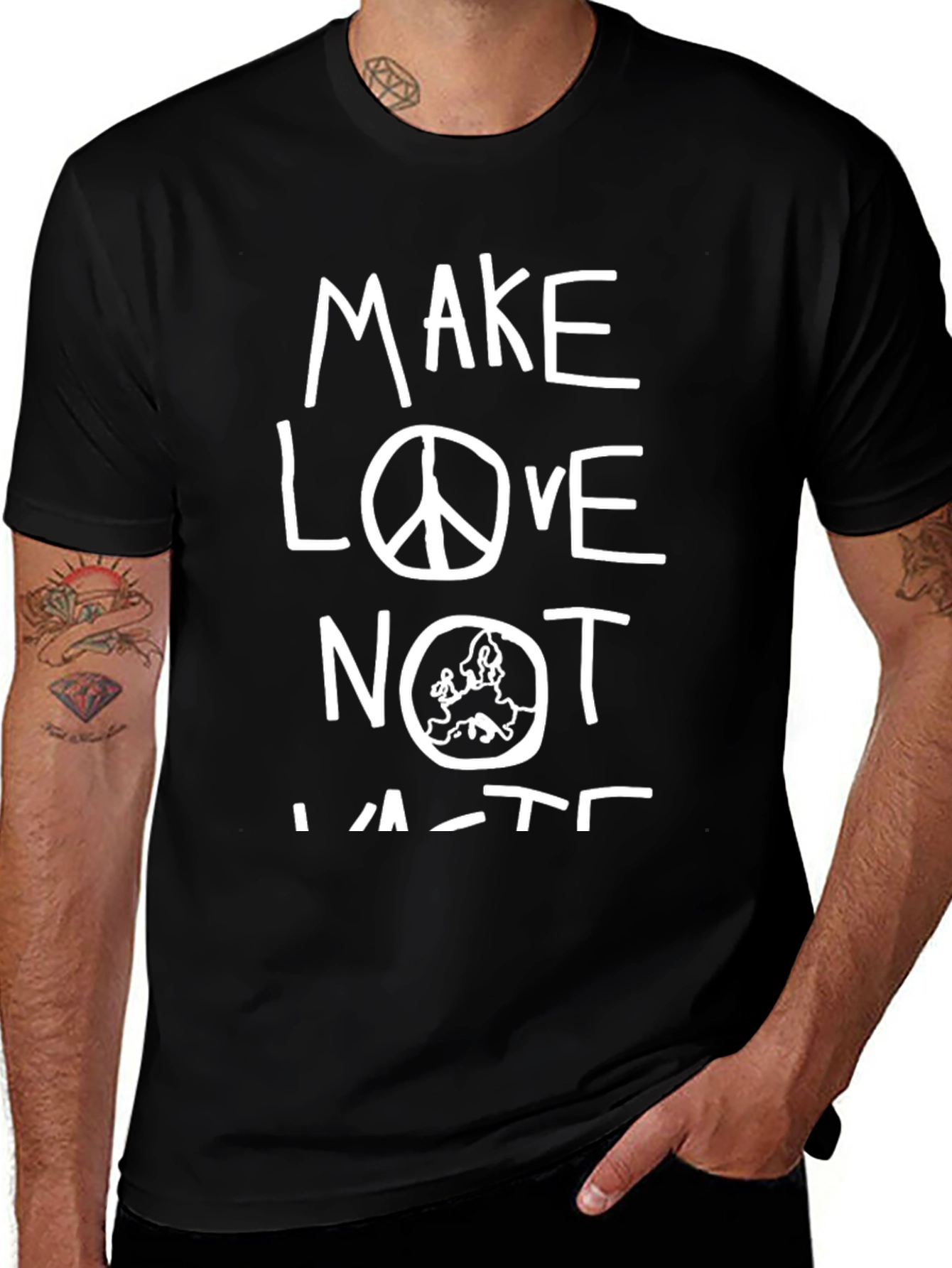Make Love Not Waste T-Shirt Graphic Print Tee