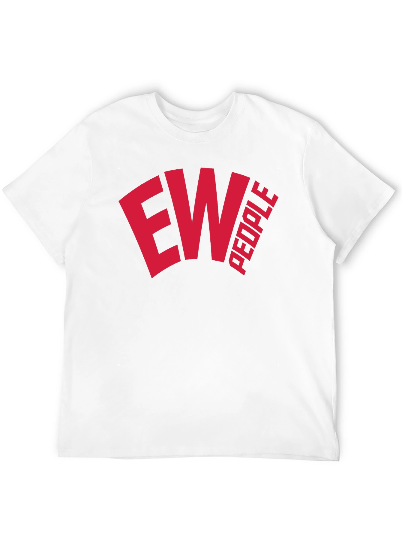 Ew People Graphic Tee - Trendy Black Cotton T-Shirt