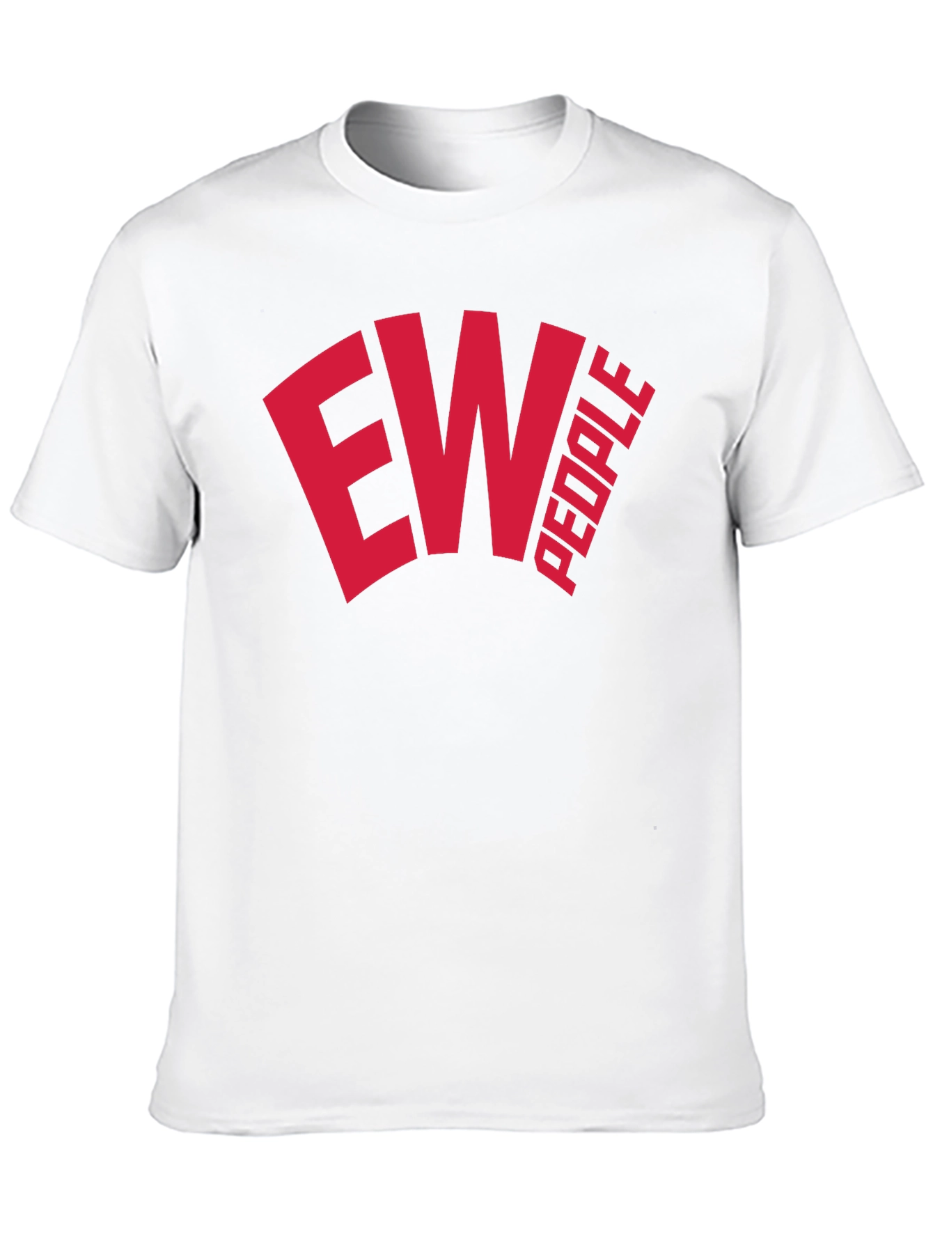 Ew People Graphic Tee - Trendy Black Cotton T-Shirt