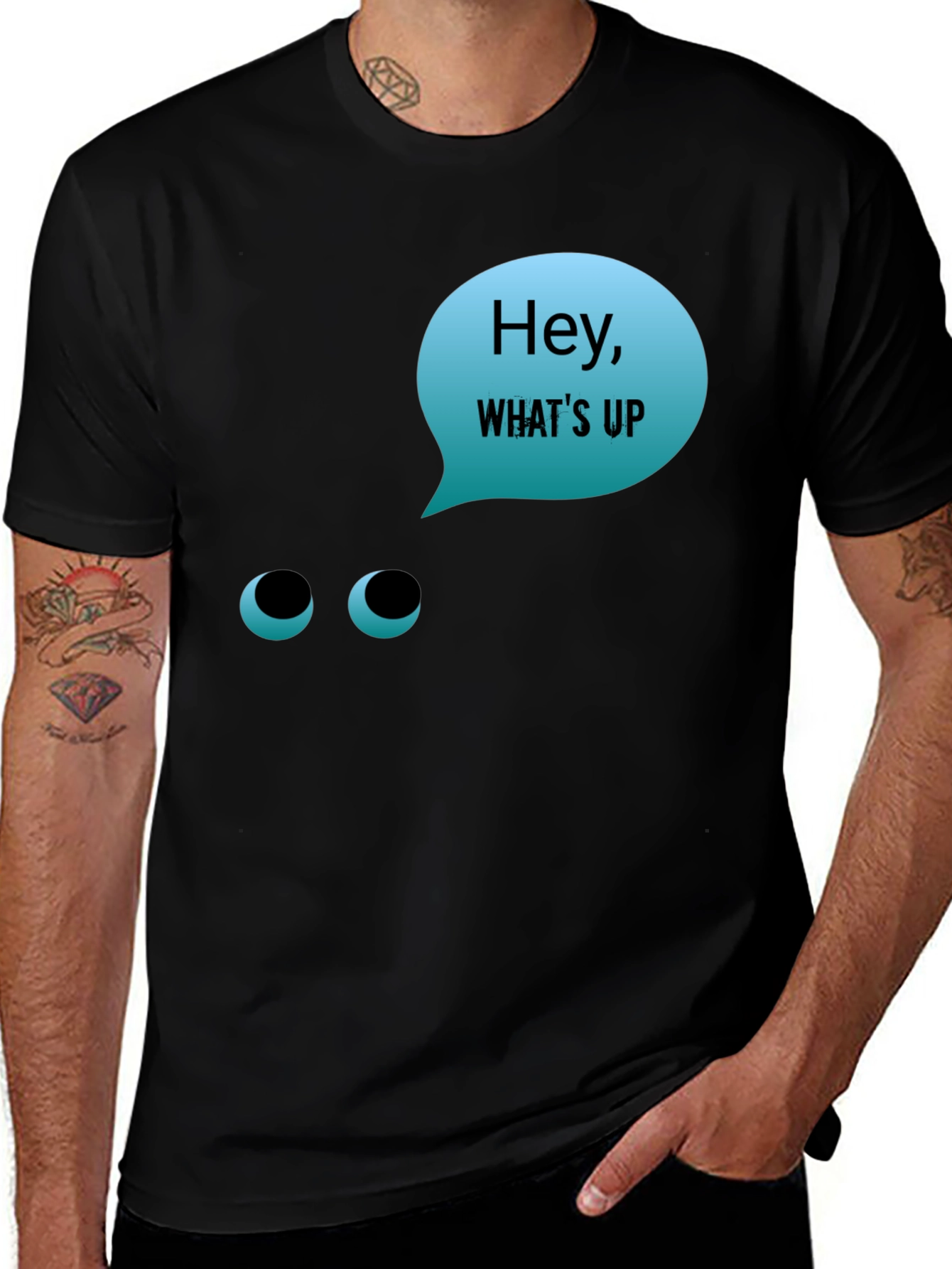 Hey Whats Up T-Shirt - Funny Graphic Tee