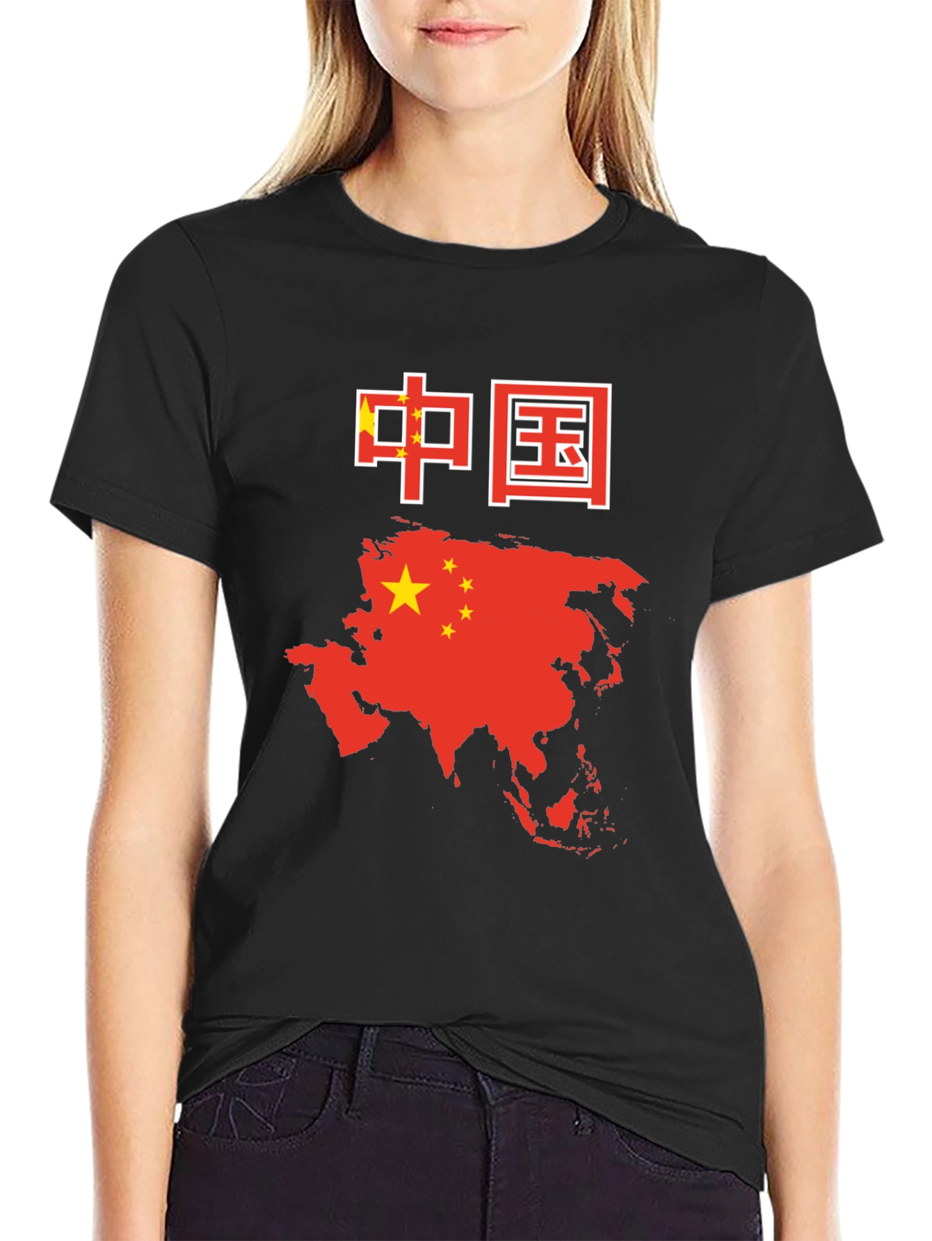China Flag & Map T-Shirt