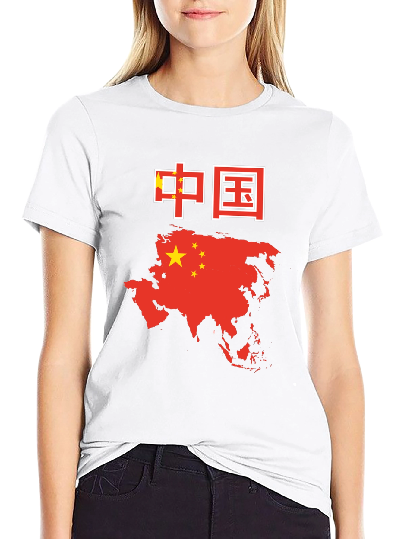 China Flag & Map T-Shirt