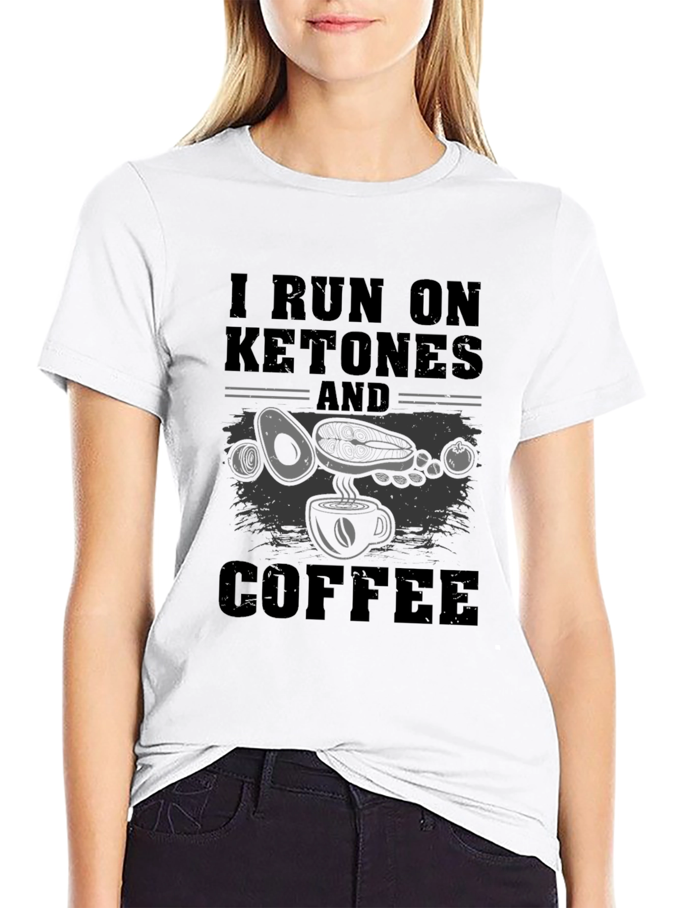 Keto Coffee Graphic Tee - I Run on Ketones