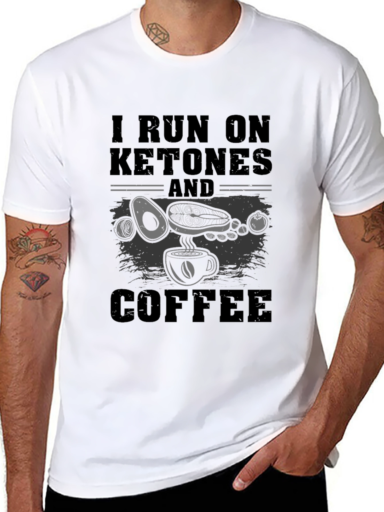 Keto Coffee Graphic Tee - I Run on Ketones