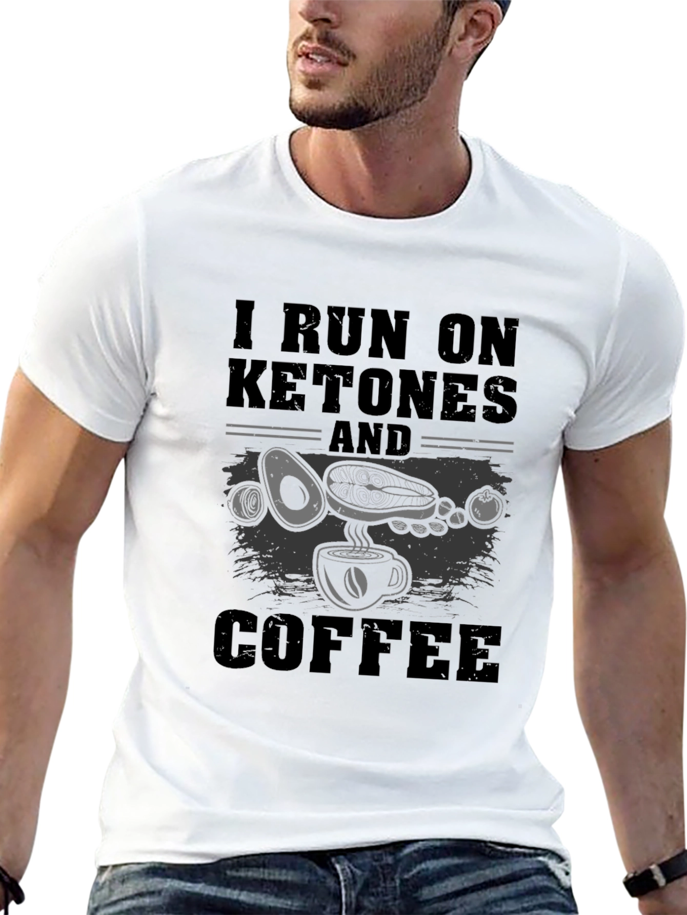 Keto Coffee Graphic Tee - I Run on Ketones