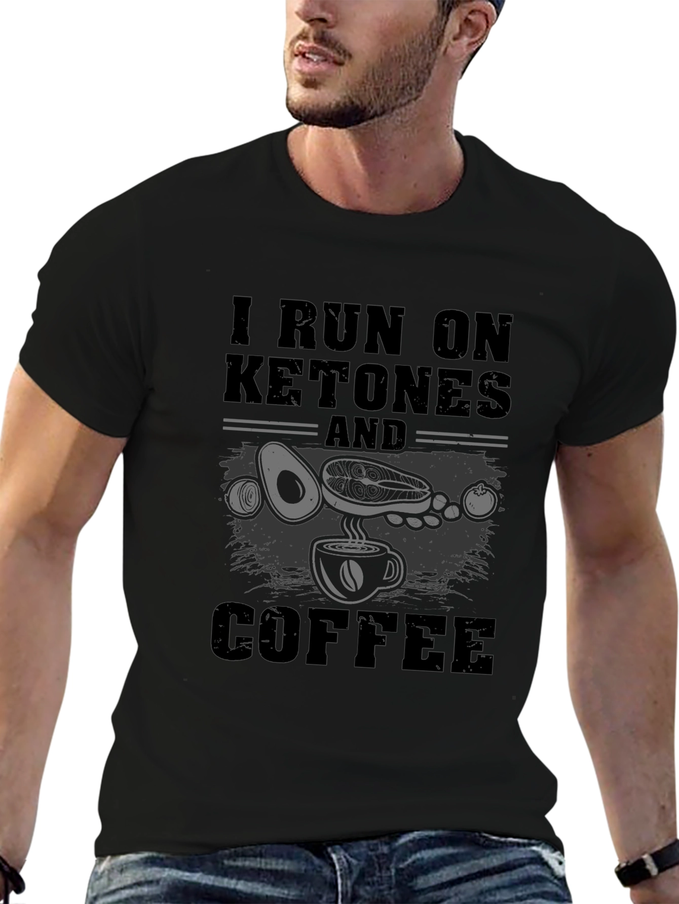 Keto Coffee Graphic Tee - I Run on Ketones