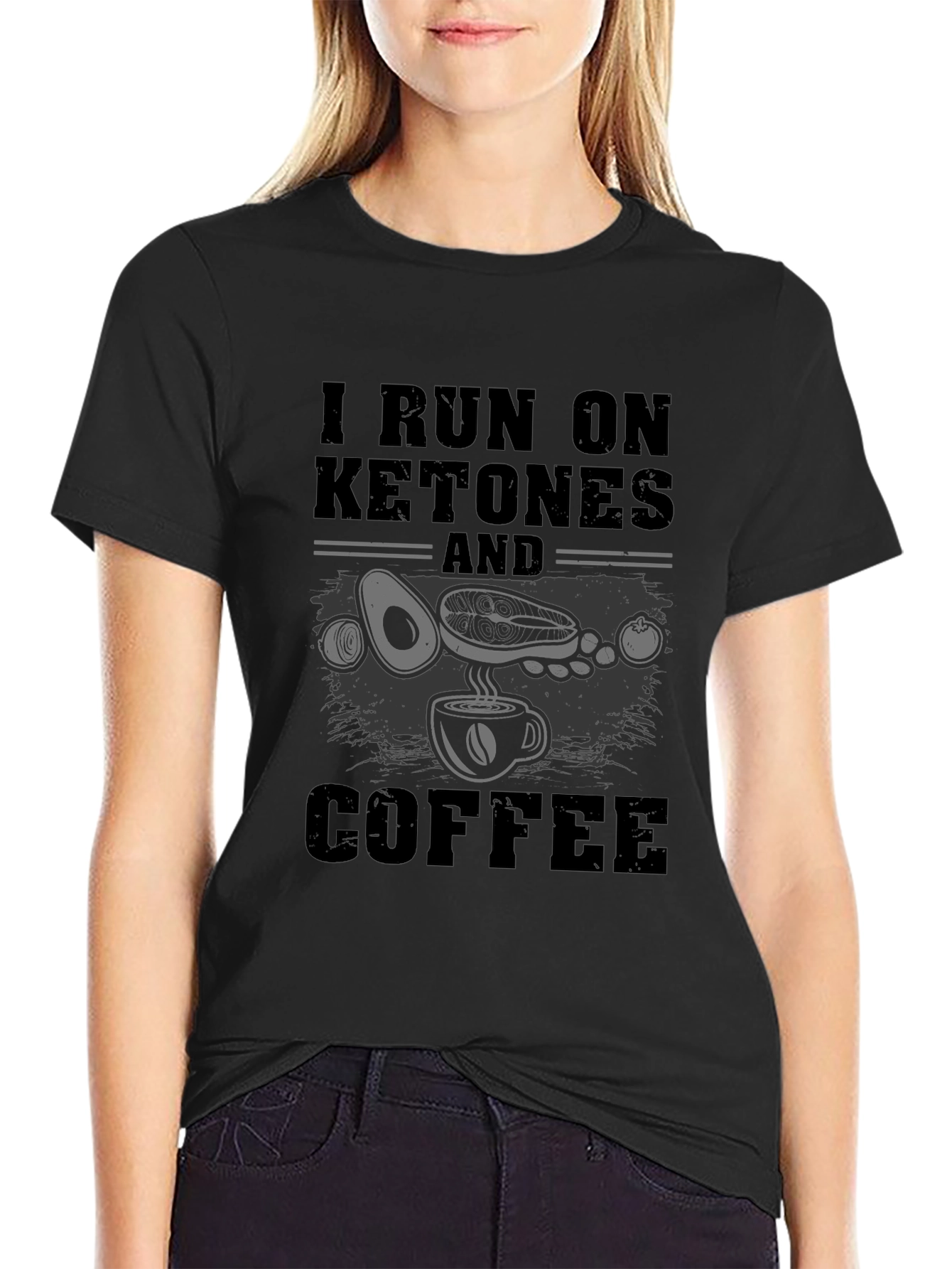 Keto Coffee Graphic Tee - I Run on Ketones