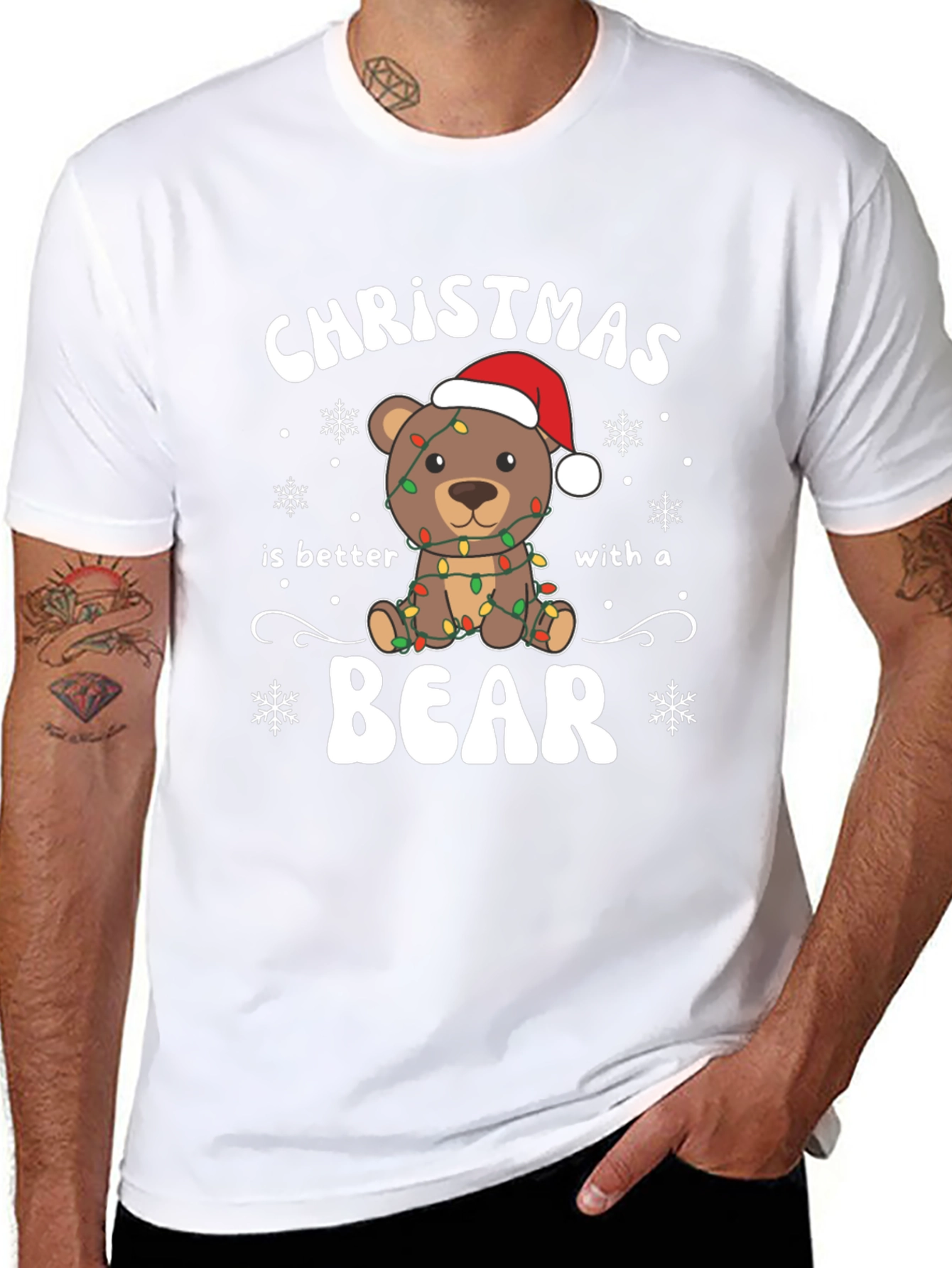 Christmas Bear T-Shirt: Holiday Cheer