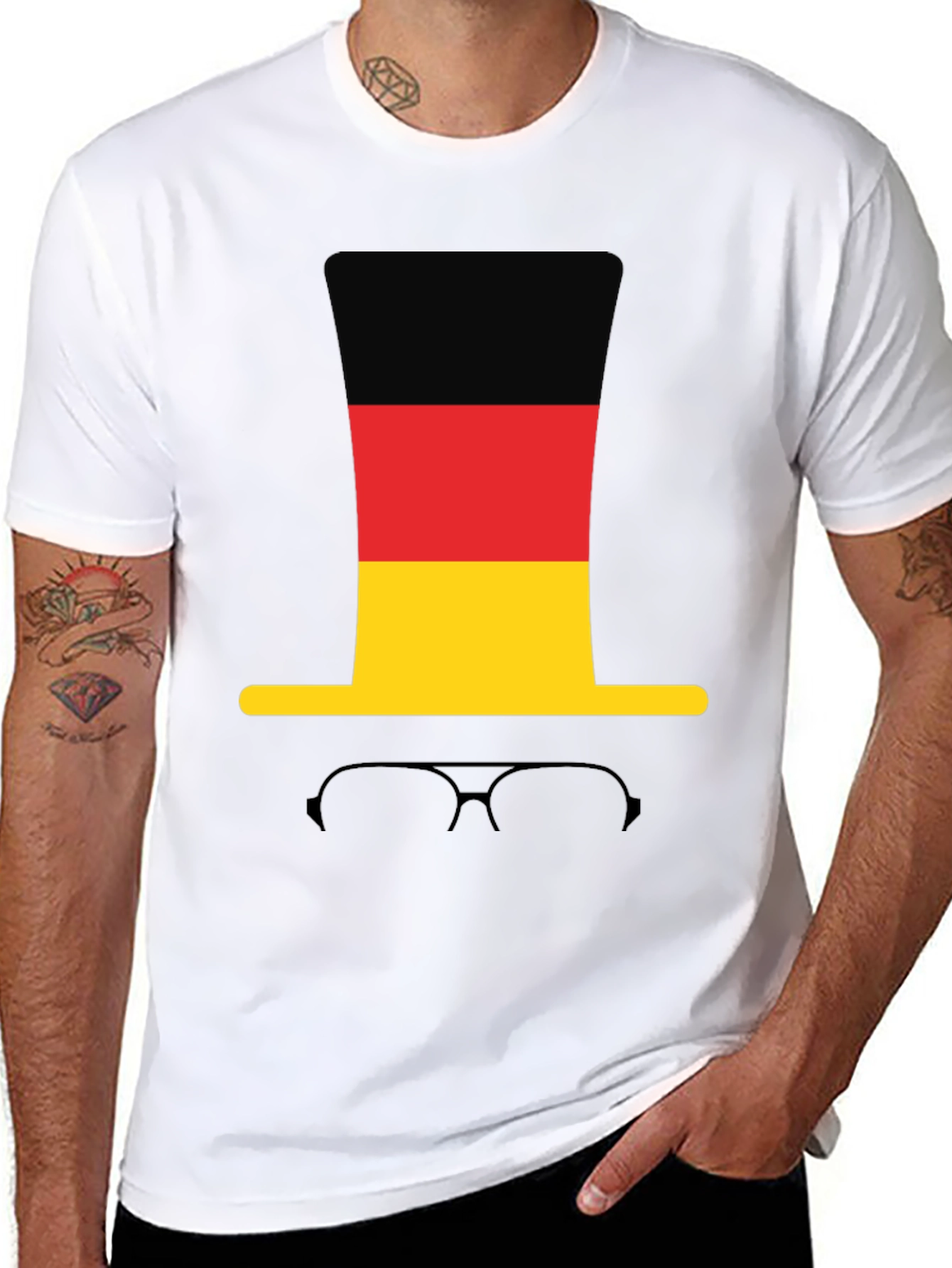 Germany Flag Top Hat T-Shirt