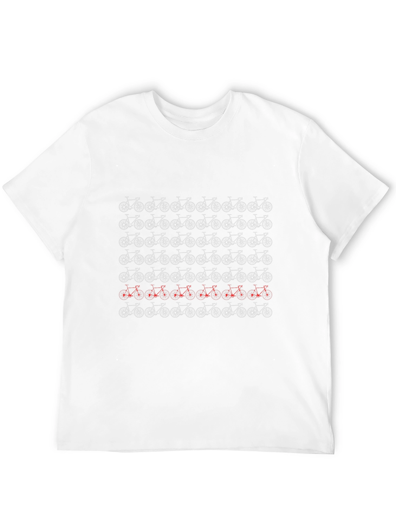Bike Pattern T-Shirt - Unique Cycle Design
