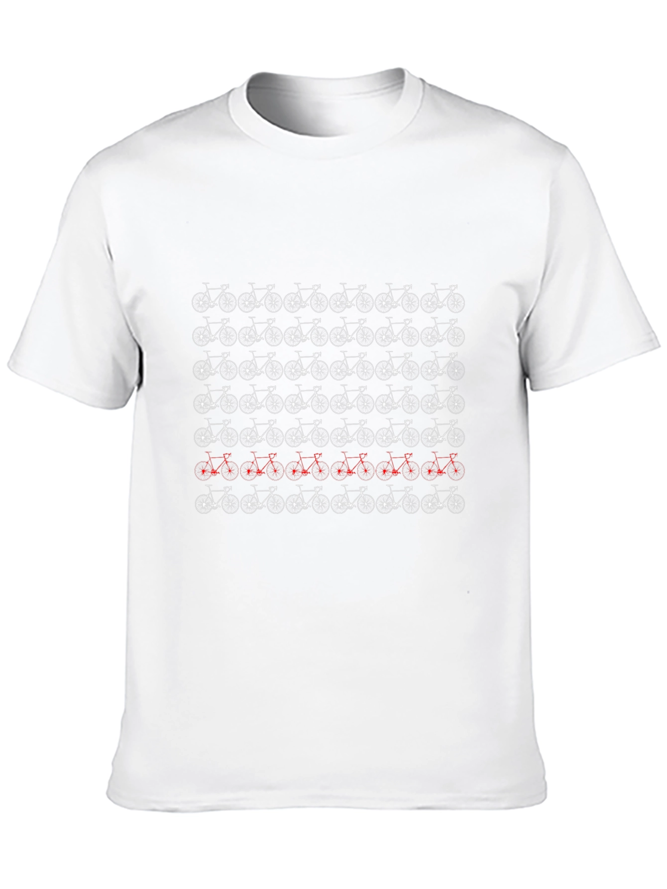 Bike Pattern T-Shirt - Unique Cycle Design