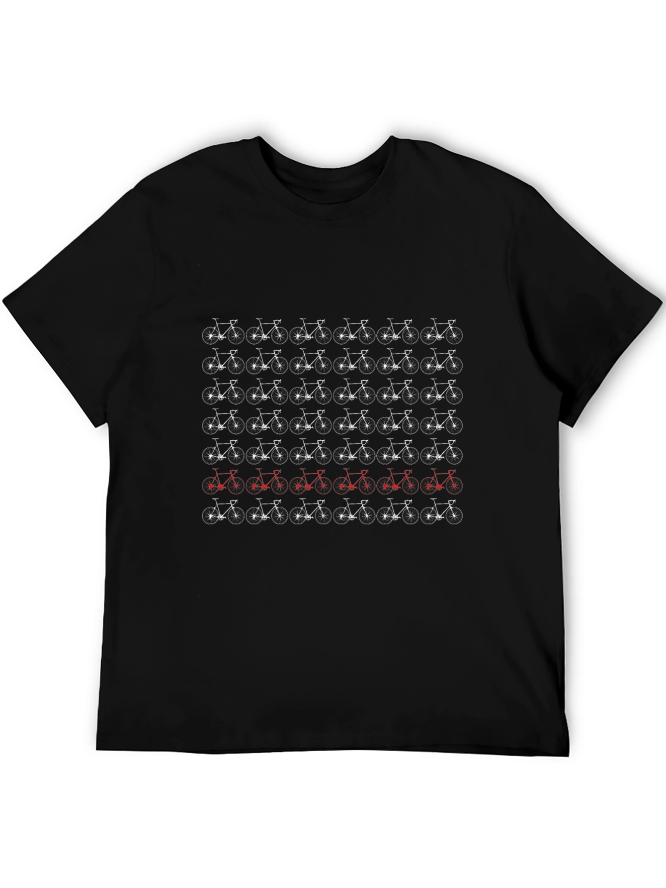 Bike Pattern T-Shirt - Unique Cycle Design