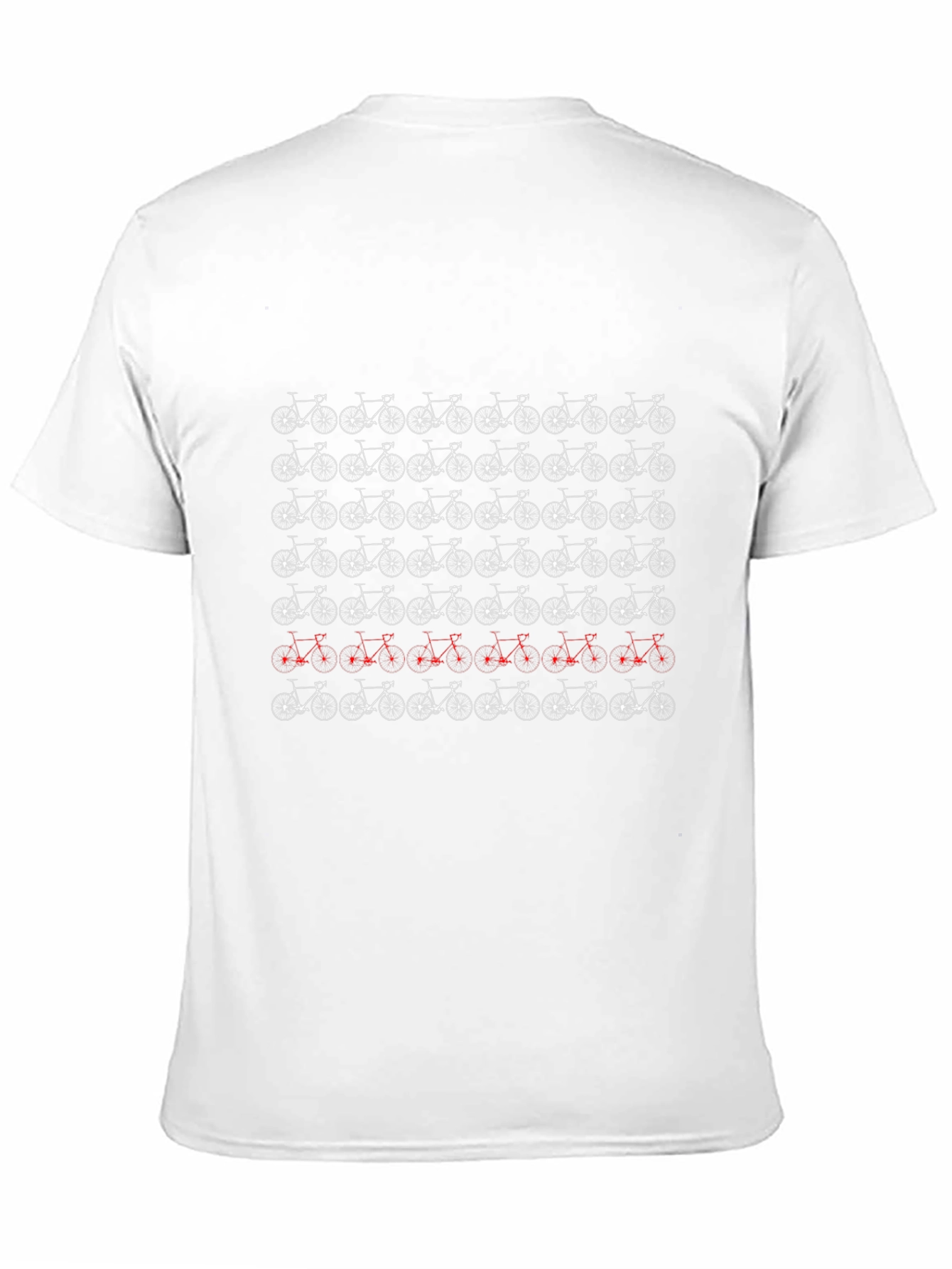 Bike Pattern T-Shirt - Unique Cycle Design