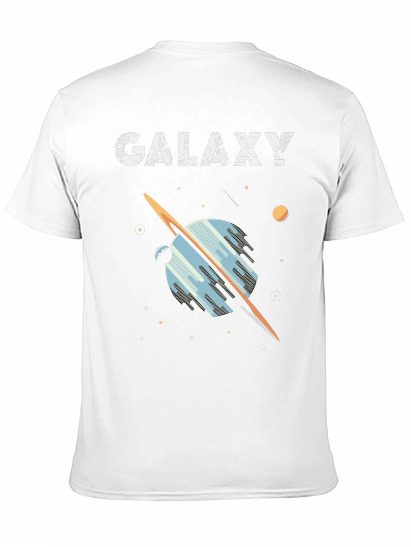 Galaxy Graphic Tee - Black Casual Short Sleeve