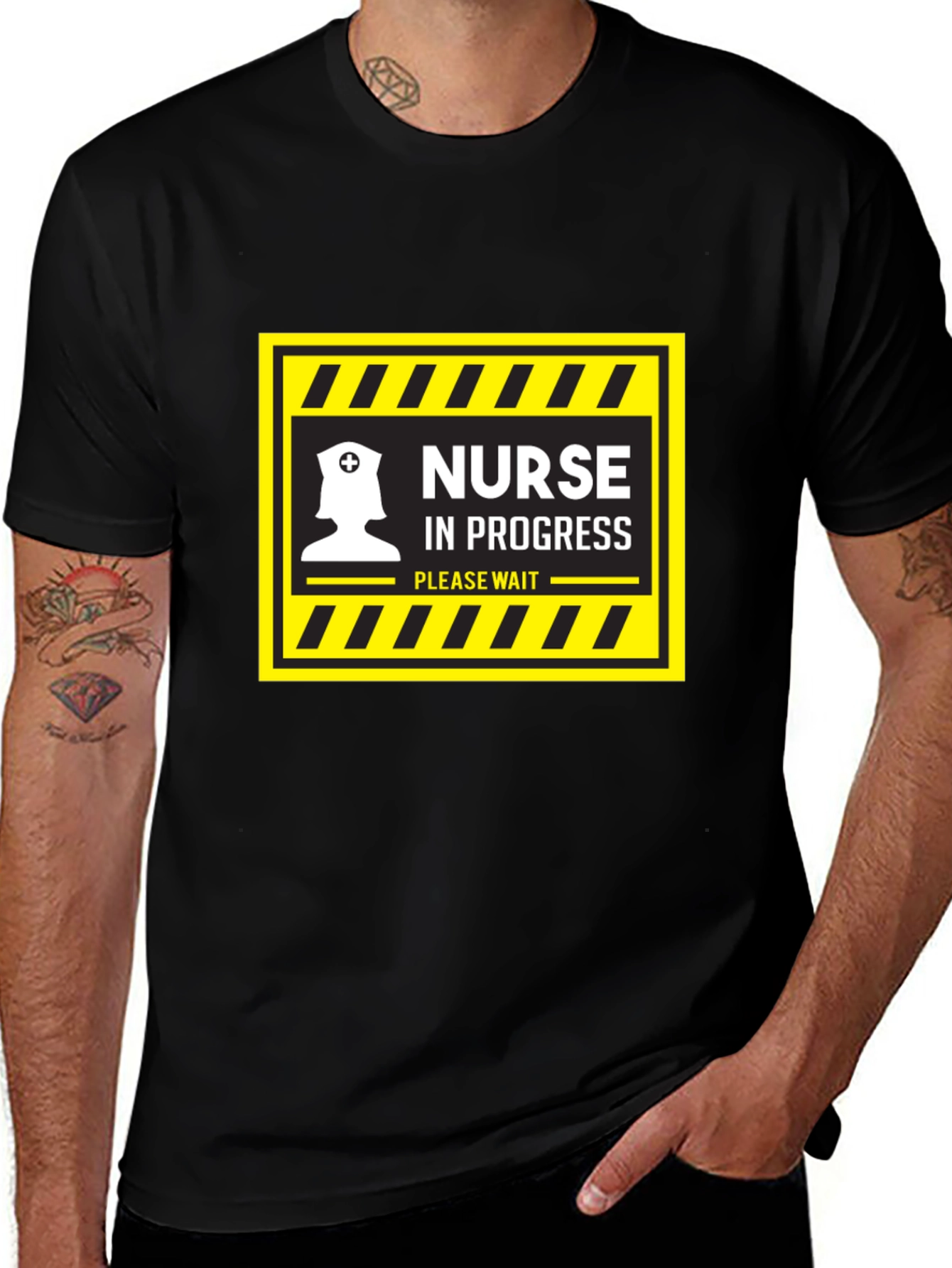 Nurse in Progress Black T-Shirt