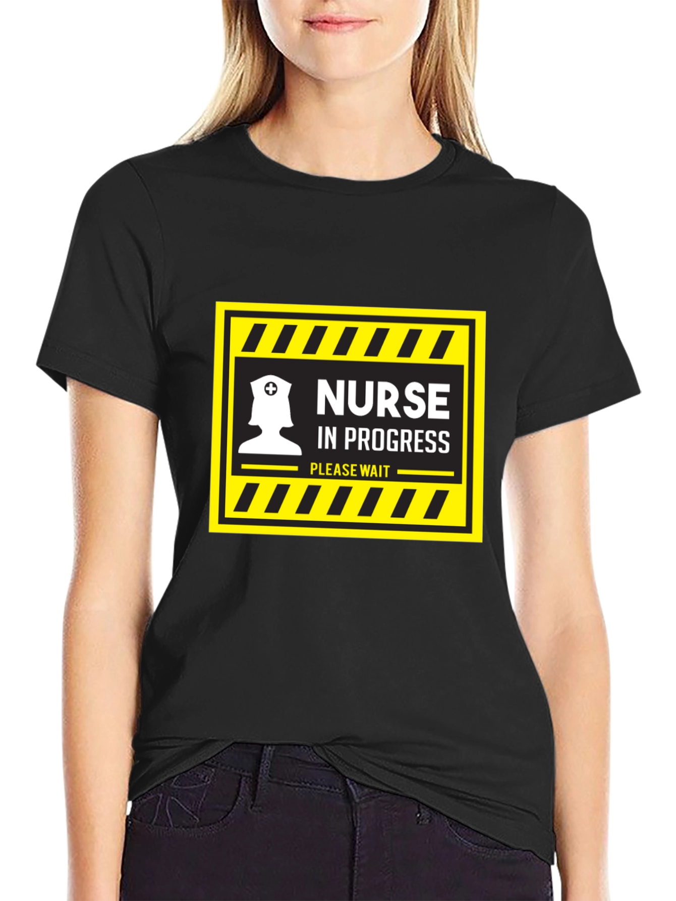 Nurse in Progress Black T-Shirt