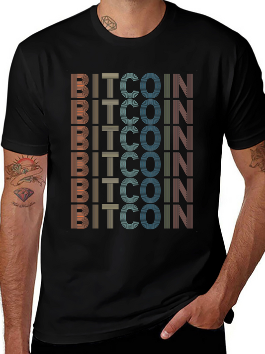 Retro Bitcoin T-Shirt - Cryptocurrency Enthusiast Tee