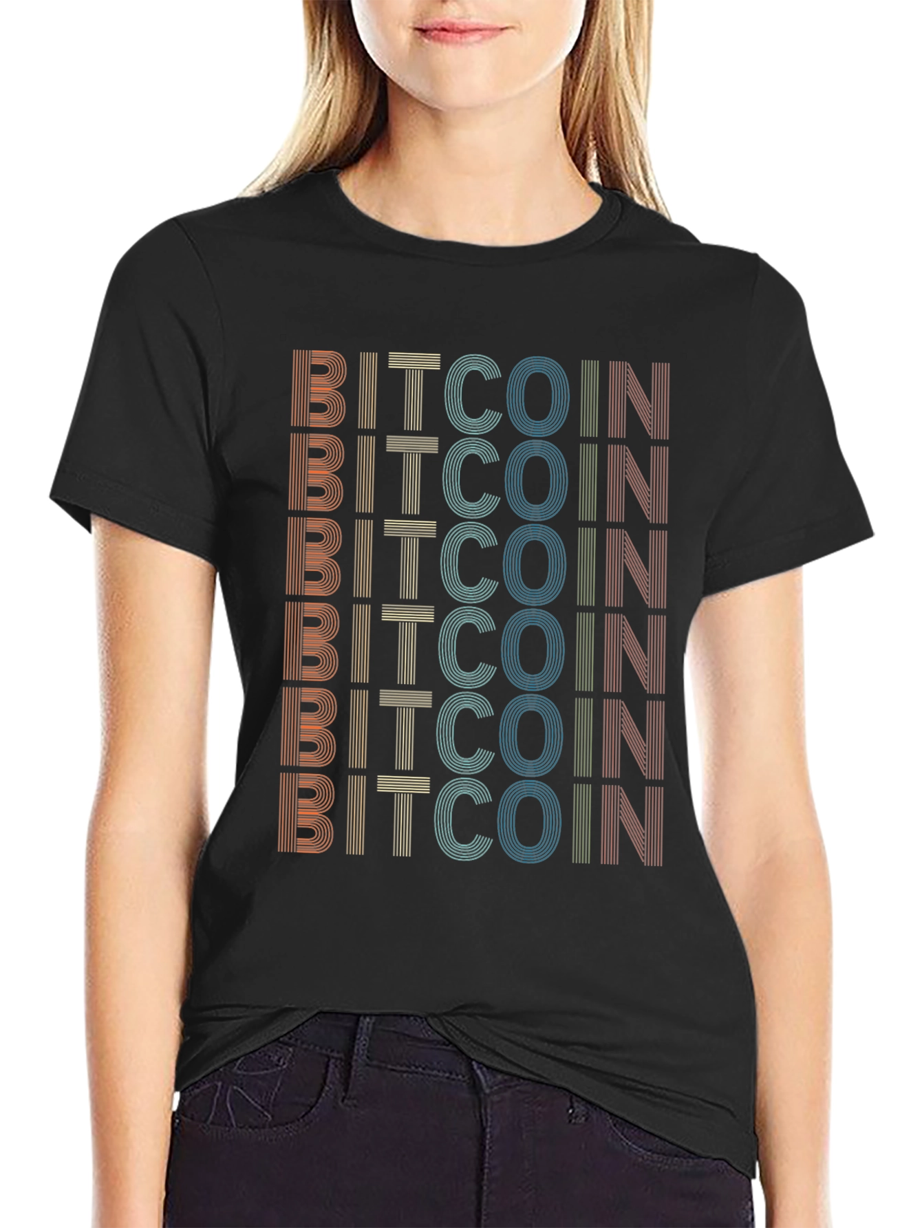 Retro Bitcoin T-Shirt - Cryptocurrency Enthusiast Tee
