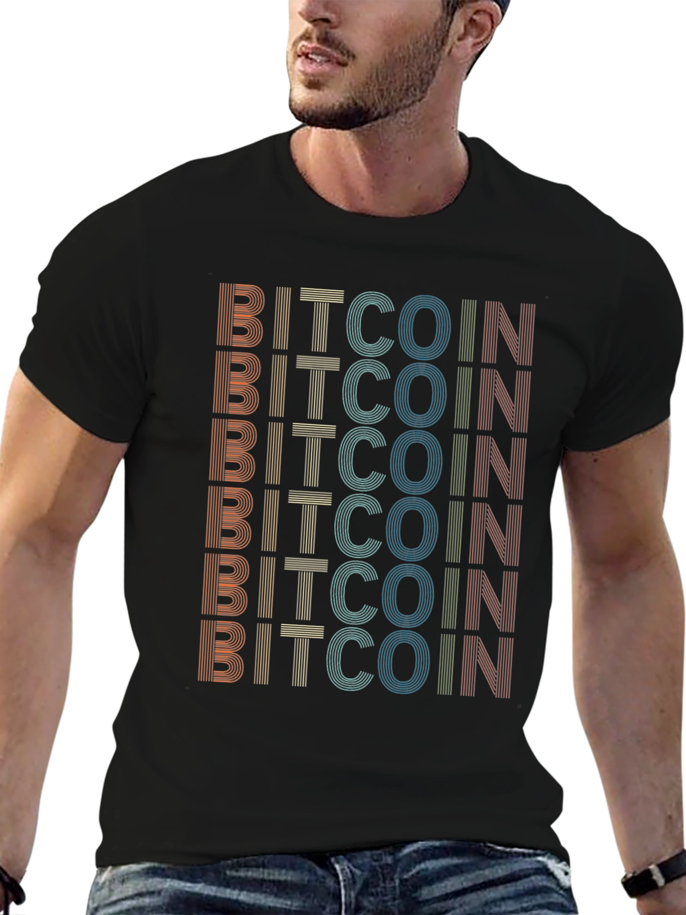 Retro Bitcoin T-Shirt - Cryptocurrency Enthusiast Tee