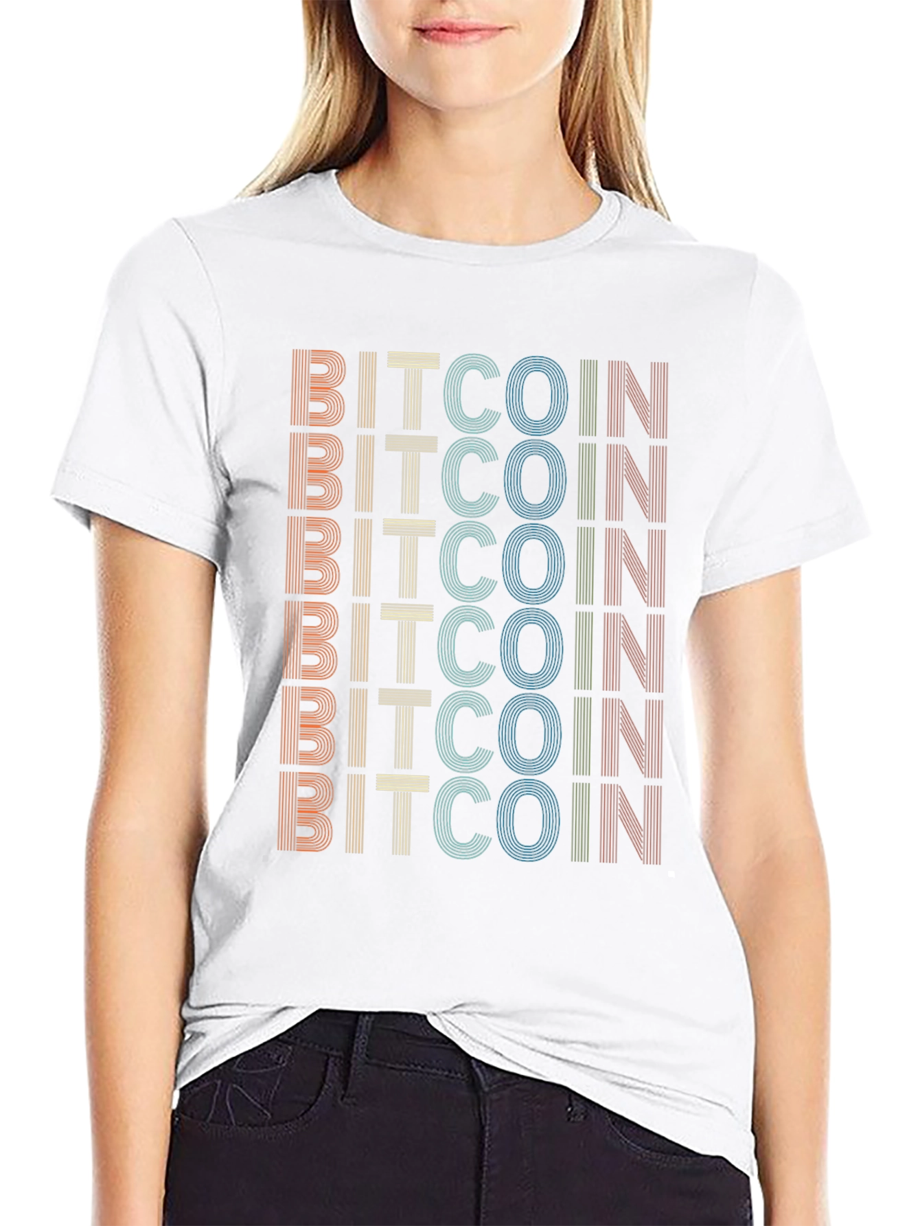 Retro Bitcoin T-Shirt - Cryptocurrency Enthusiast Tee