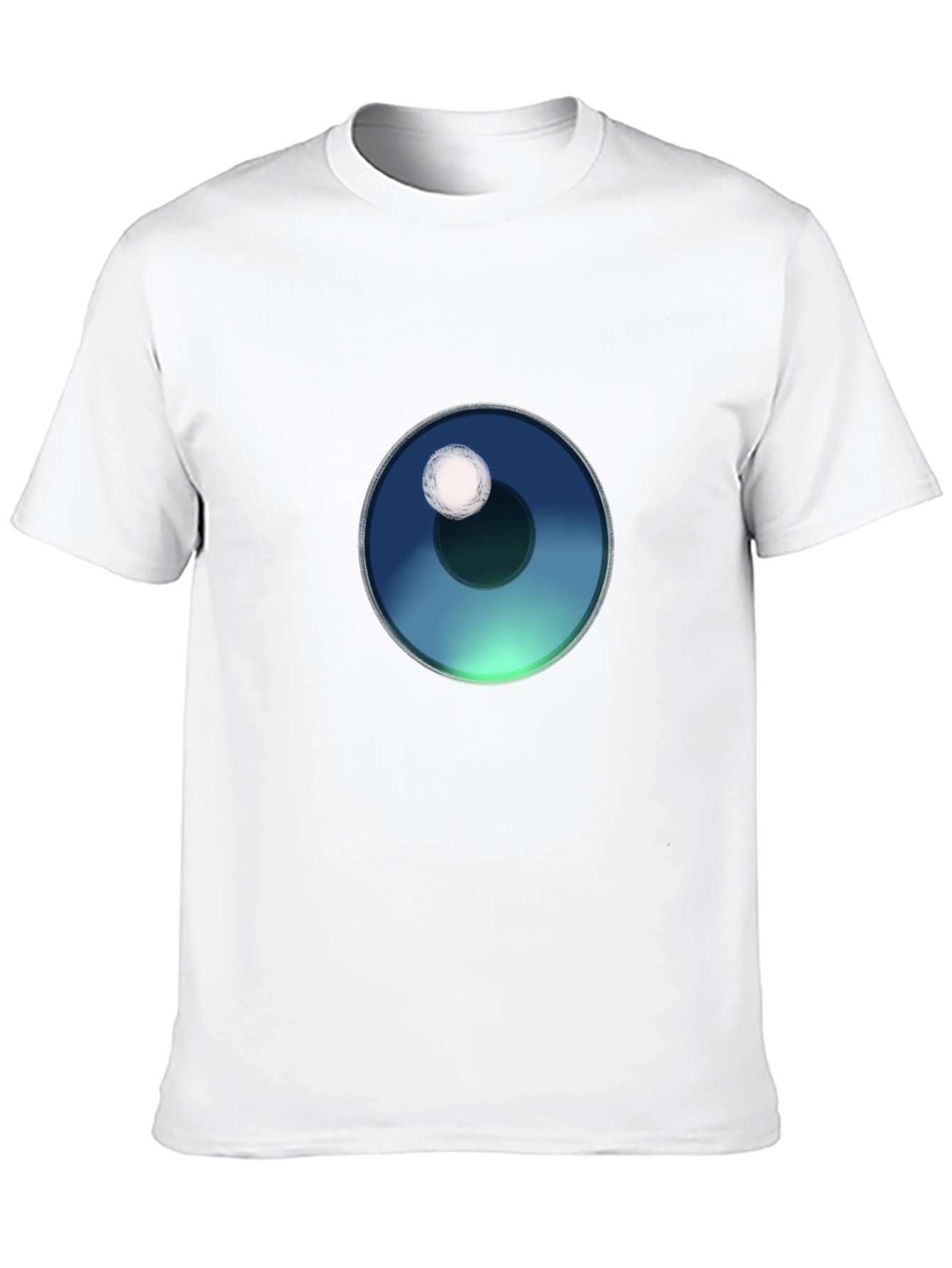 Mens Black T-Shirt with Eye Graphic