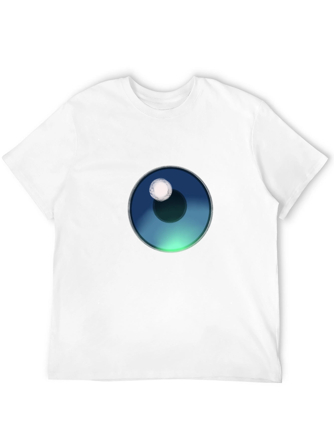 Mens Black T-Shirt with Eye Graphic