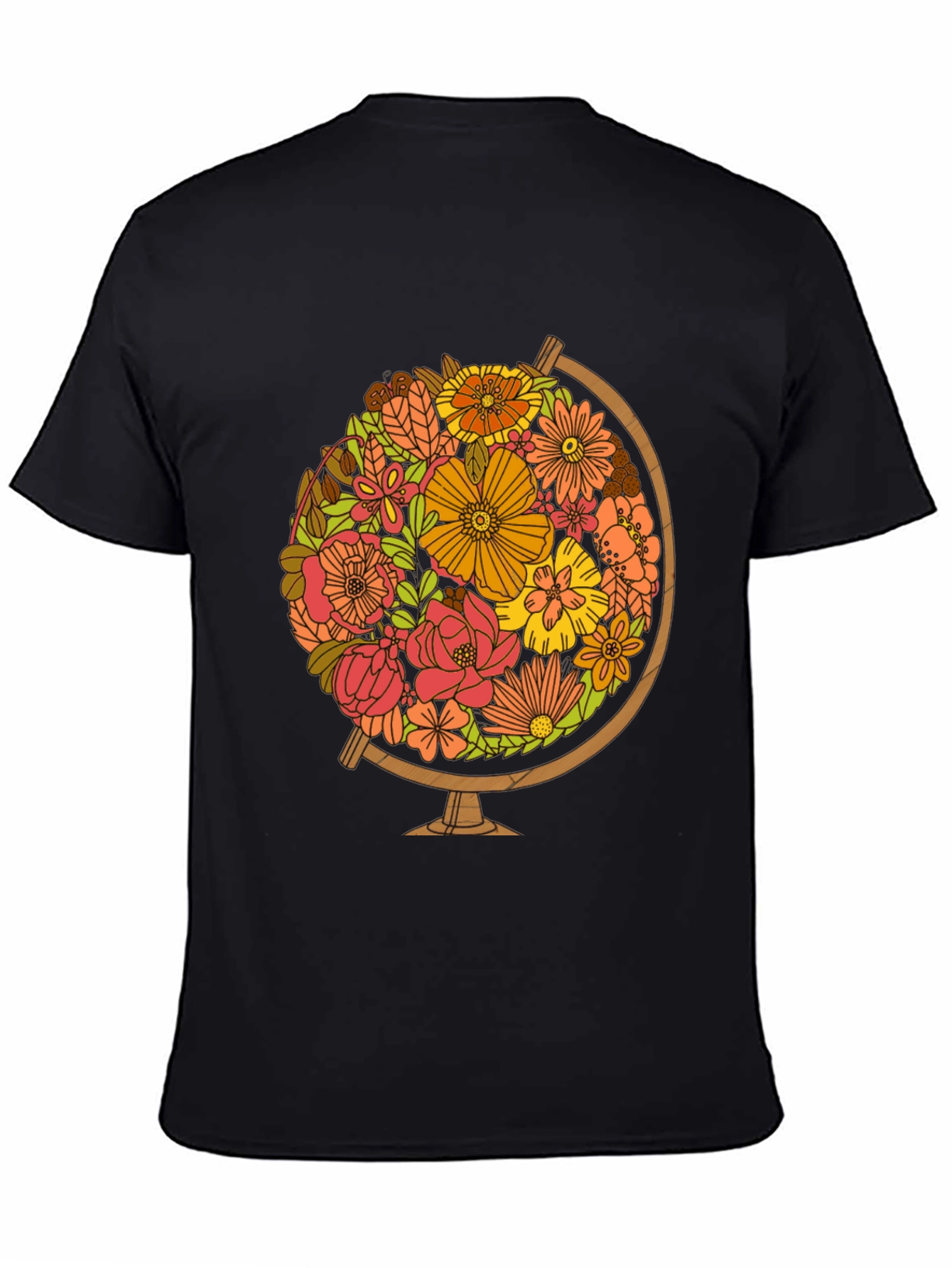 Floral Globe Graphic Tee - Earth Day T-Shirt