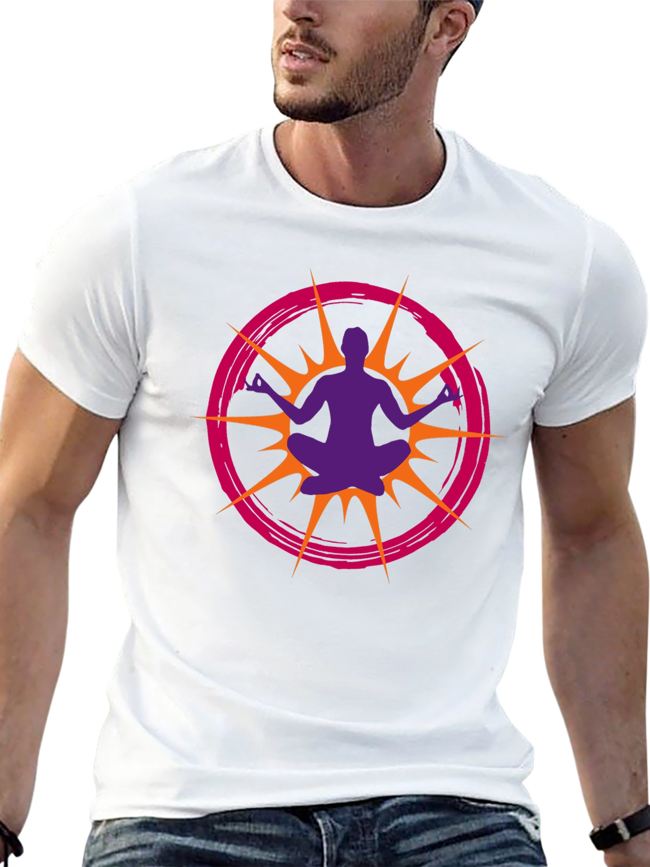 Meditative Burst Graphic T-Shirt