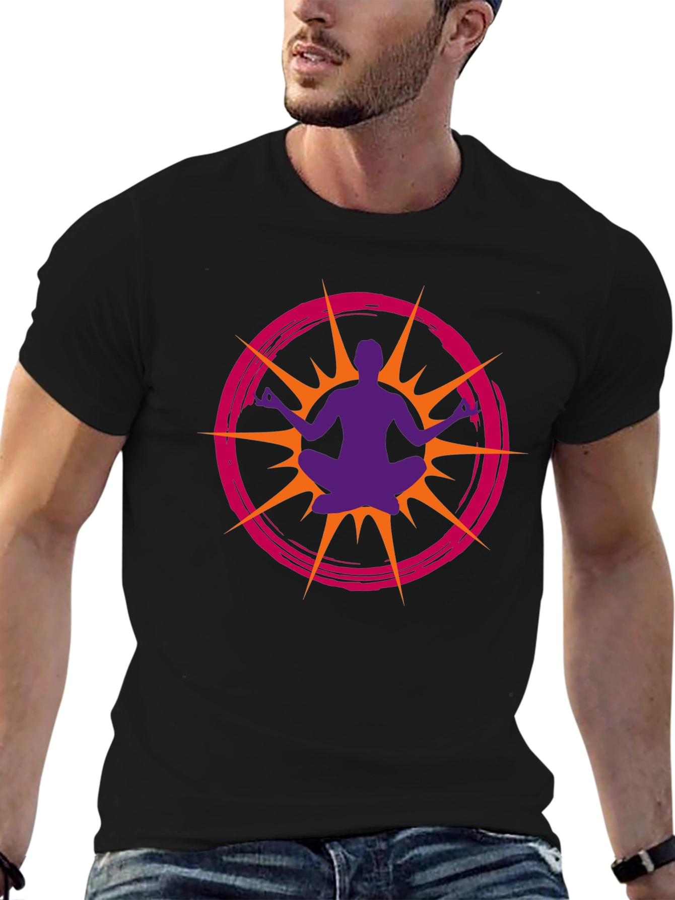 Meditative Burst Graphic T-Shirt