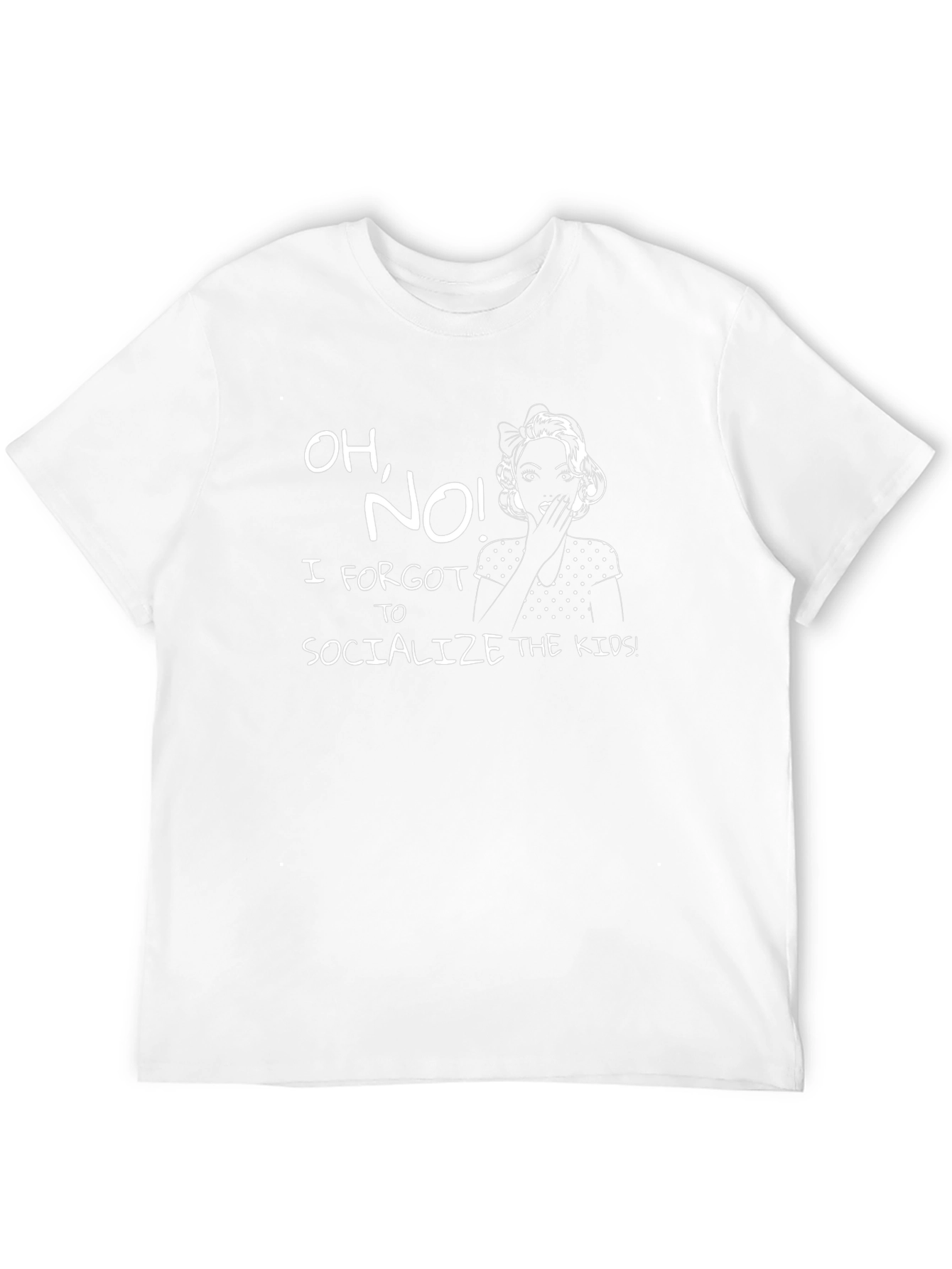 Funny Forgot to Socialize the Kids Graphic Tee