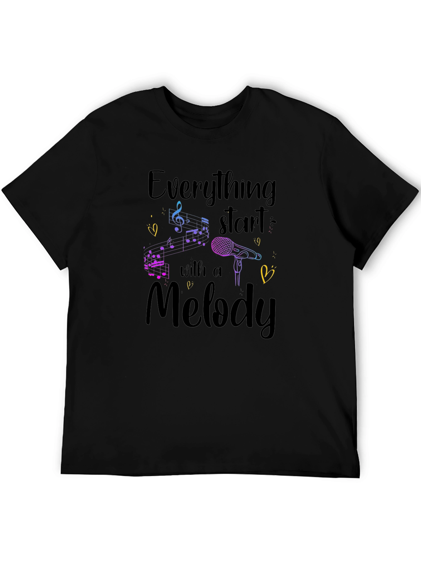 Music Melody T-Shirt - Everything Starts With a Melody