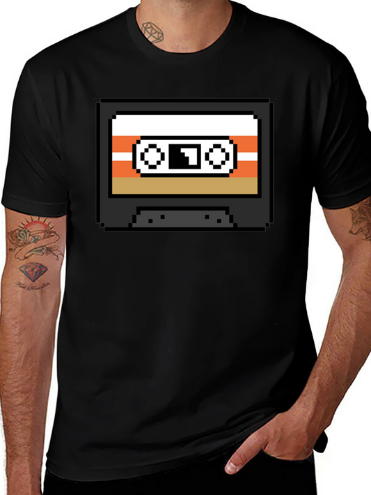 Pixel Cassette Tape Graphic Tee