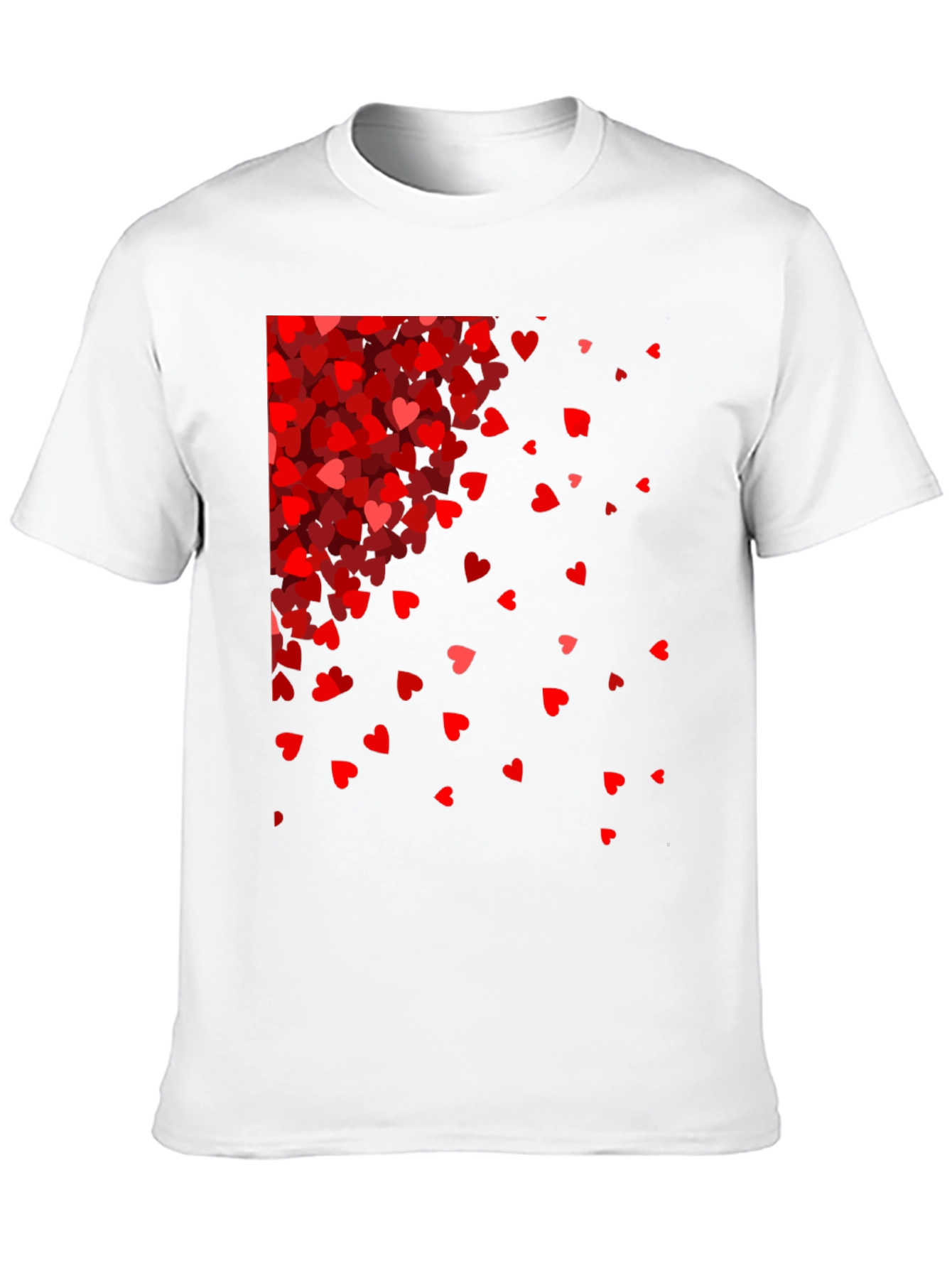 Red Hearts Cascade Black Tee