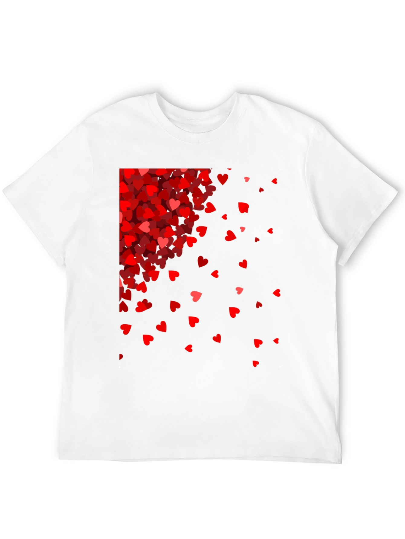 Red Hearts Cascade Black Tee