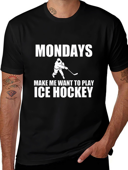 Mondays Ice Hockey Graphic Tee