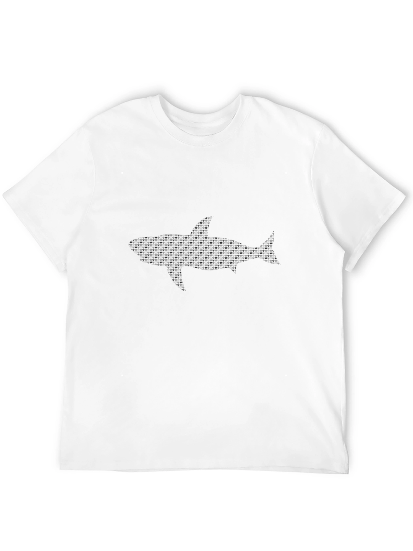 Shark Pattern Black T-Shirt