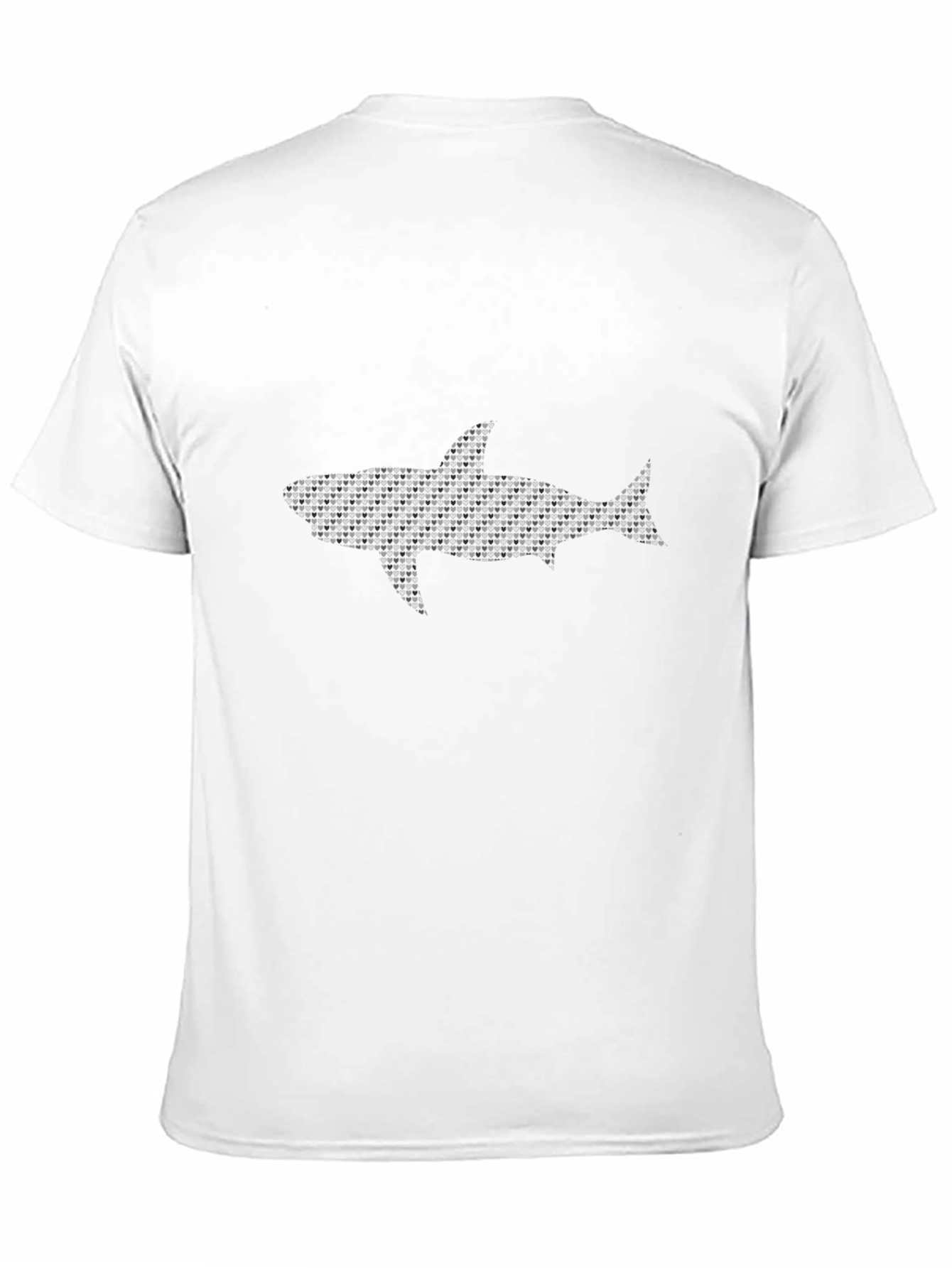 Shark Pattern Black T-Shirt