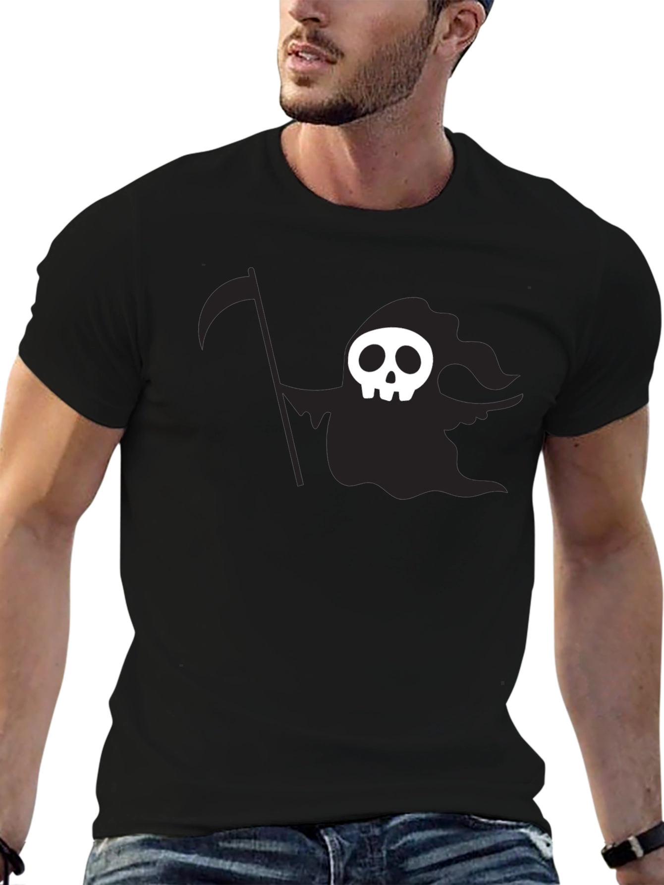 Grim Reaper Graphic Black T-Shirt