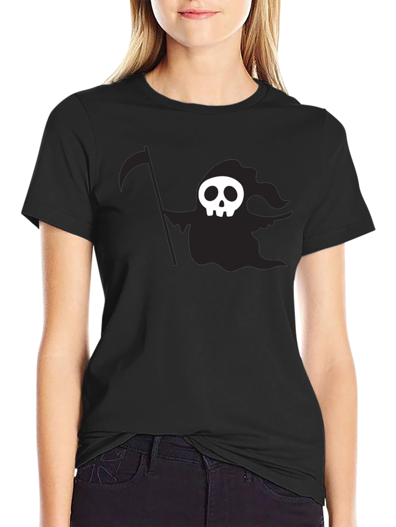 Grim Reaper Graphic Black T-Shirt