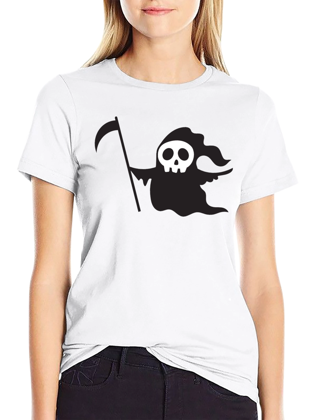 Grim Reaper Graphic Black T-Shirt