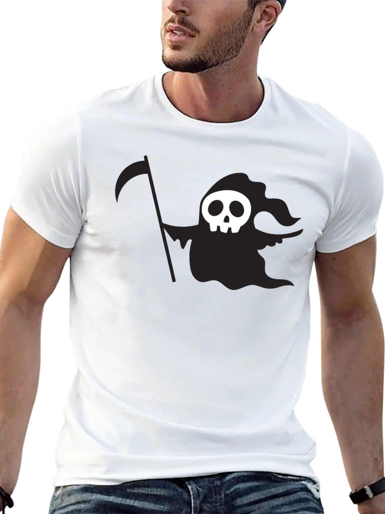 Grim Reaper Graphic Black T-Shirt