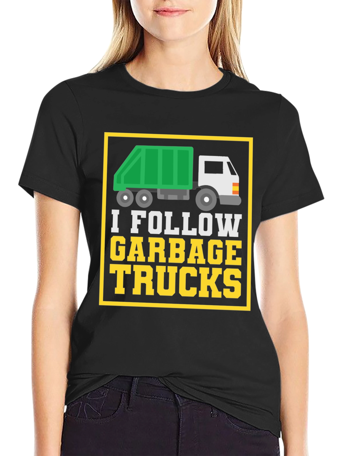 I Follow Garbage Trucks Graphic Tee