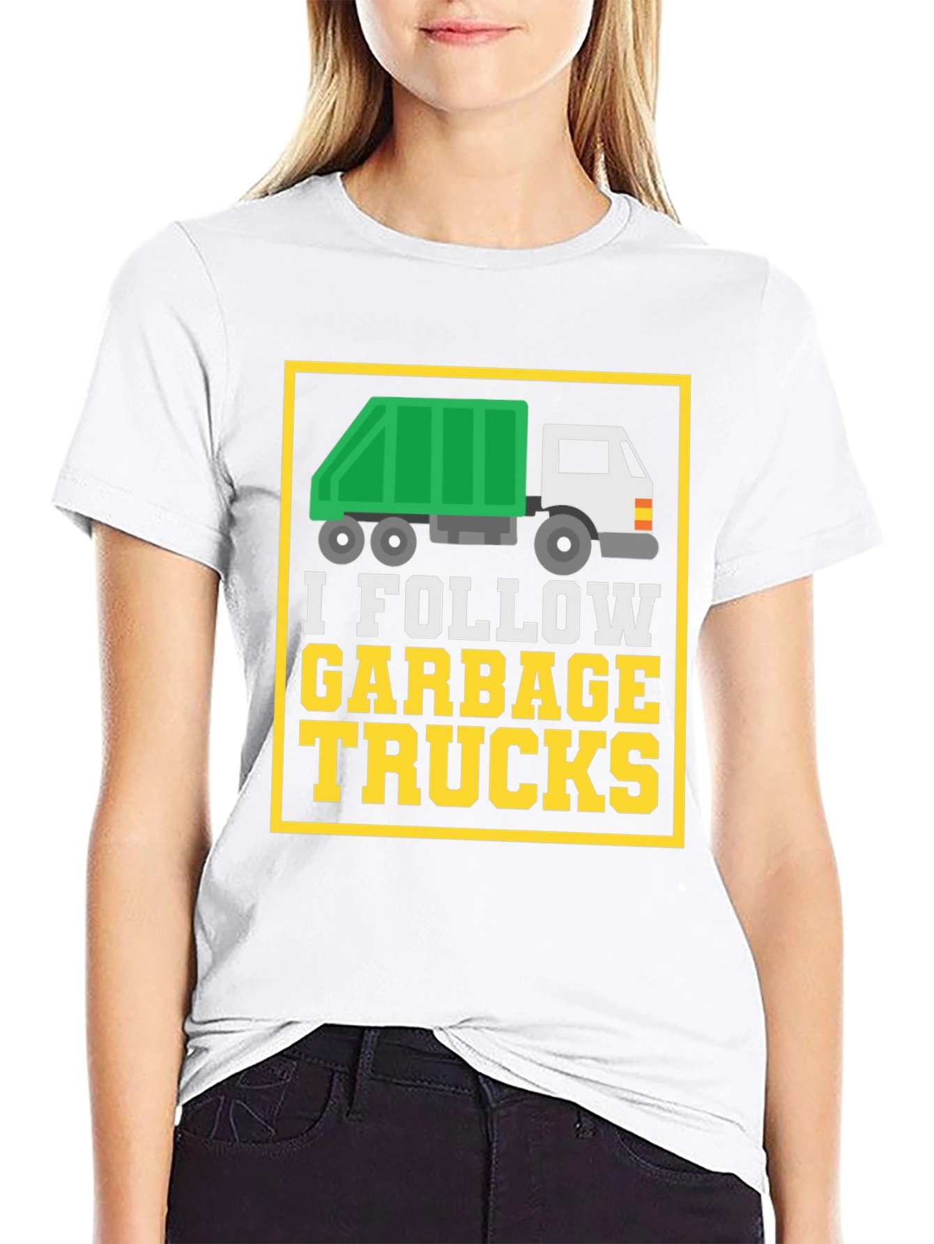 I Follow Garbage Trucks Graphic Tee