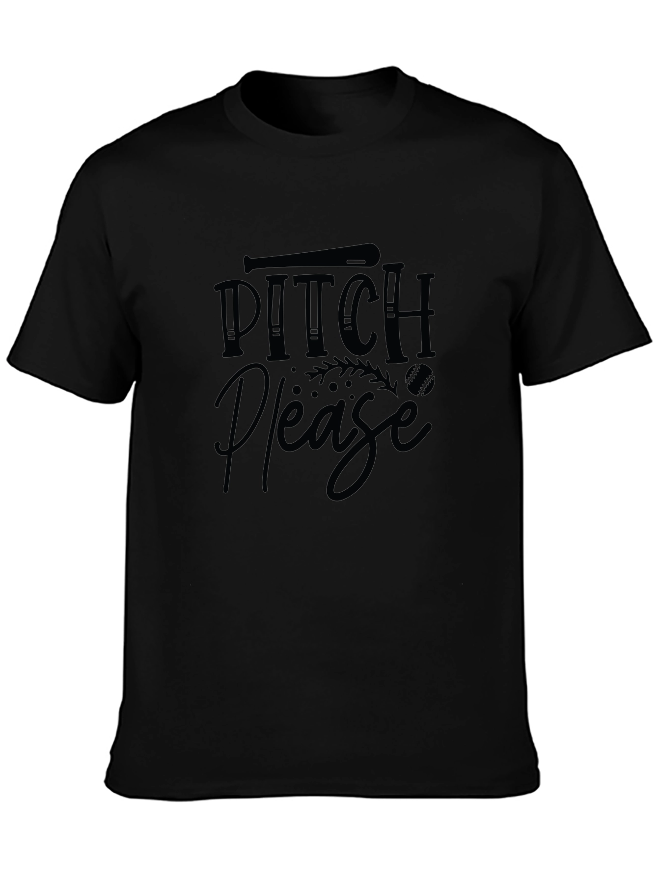 Pitch Please Baseball Graphic T-Shirt