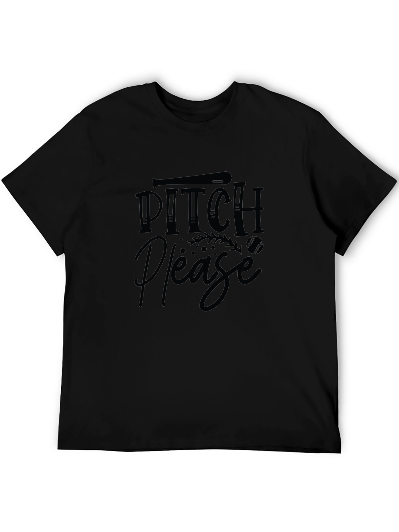 Pitch Please Baseball Graphic T-Shirt