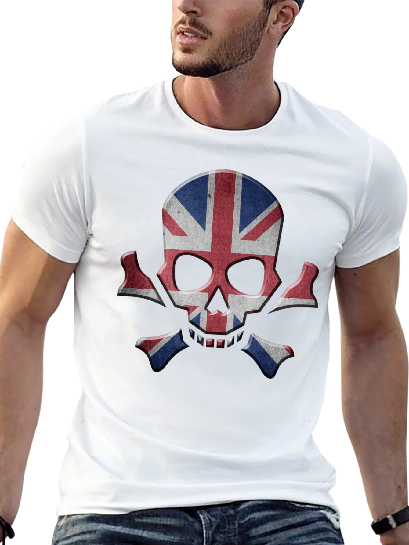 Union Jack Skull Graphic Tee