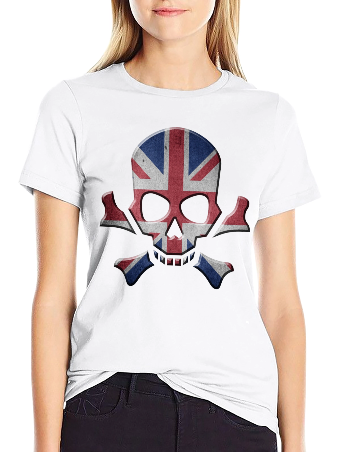 Union Jack Skull Graphic Tee