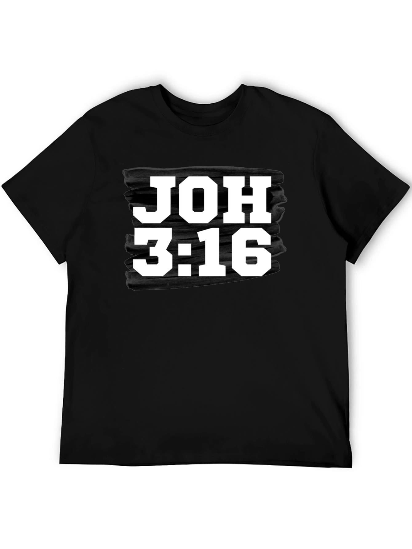 JOH 3:16 Graphic Black T-Shirt