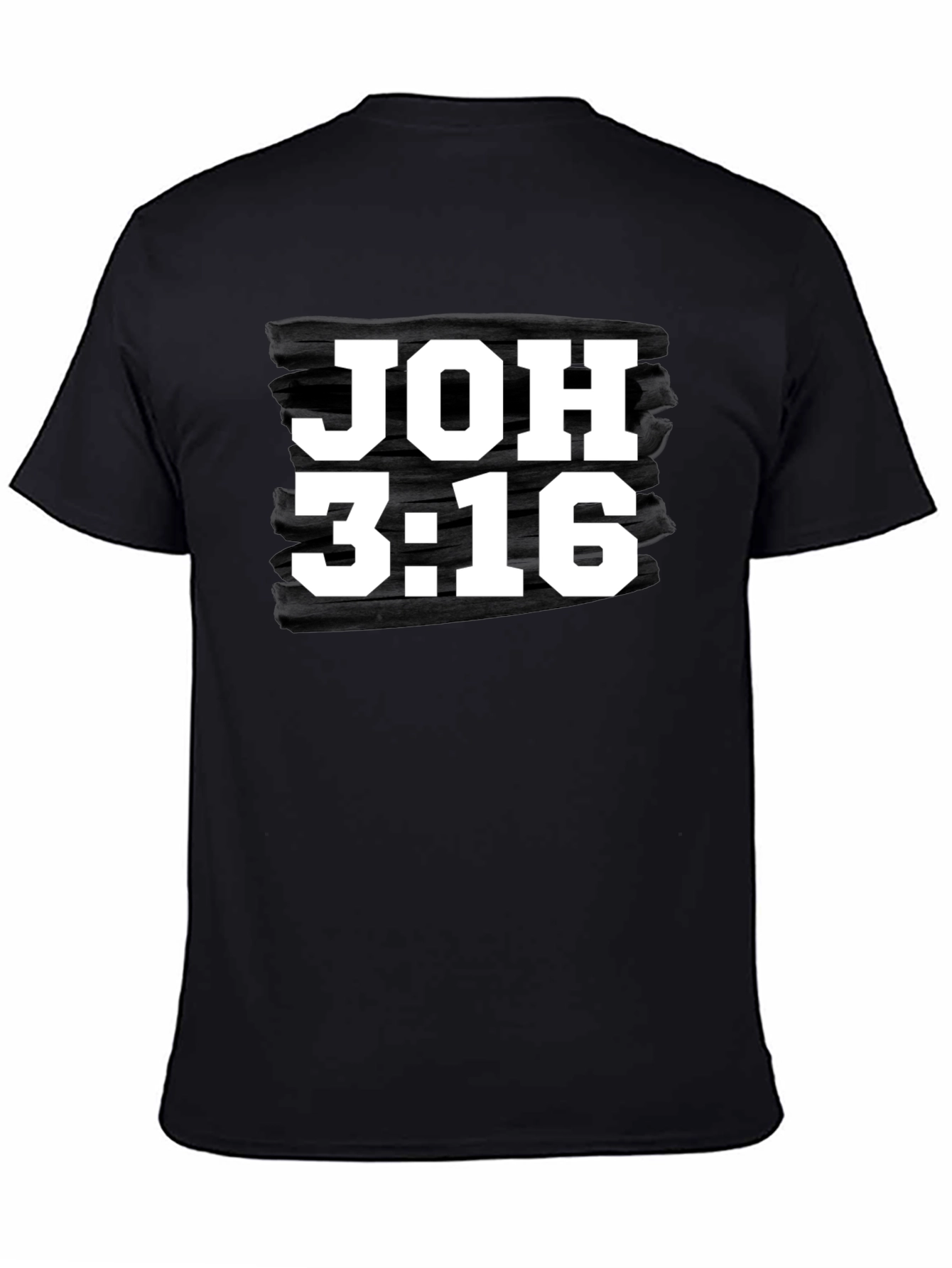 JOH 3:16 Graphic Black T-Shirt